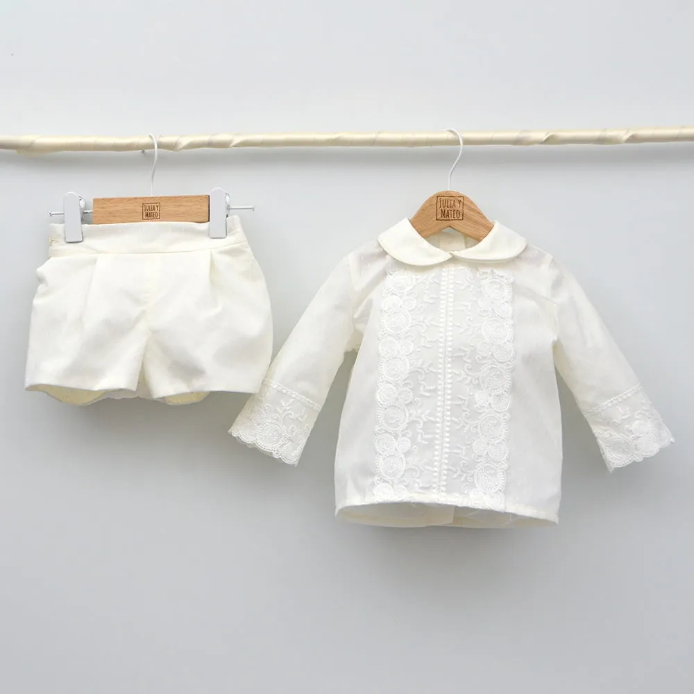 Conjunto bebé Pilar manga larga