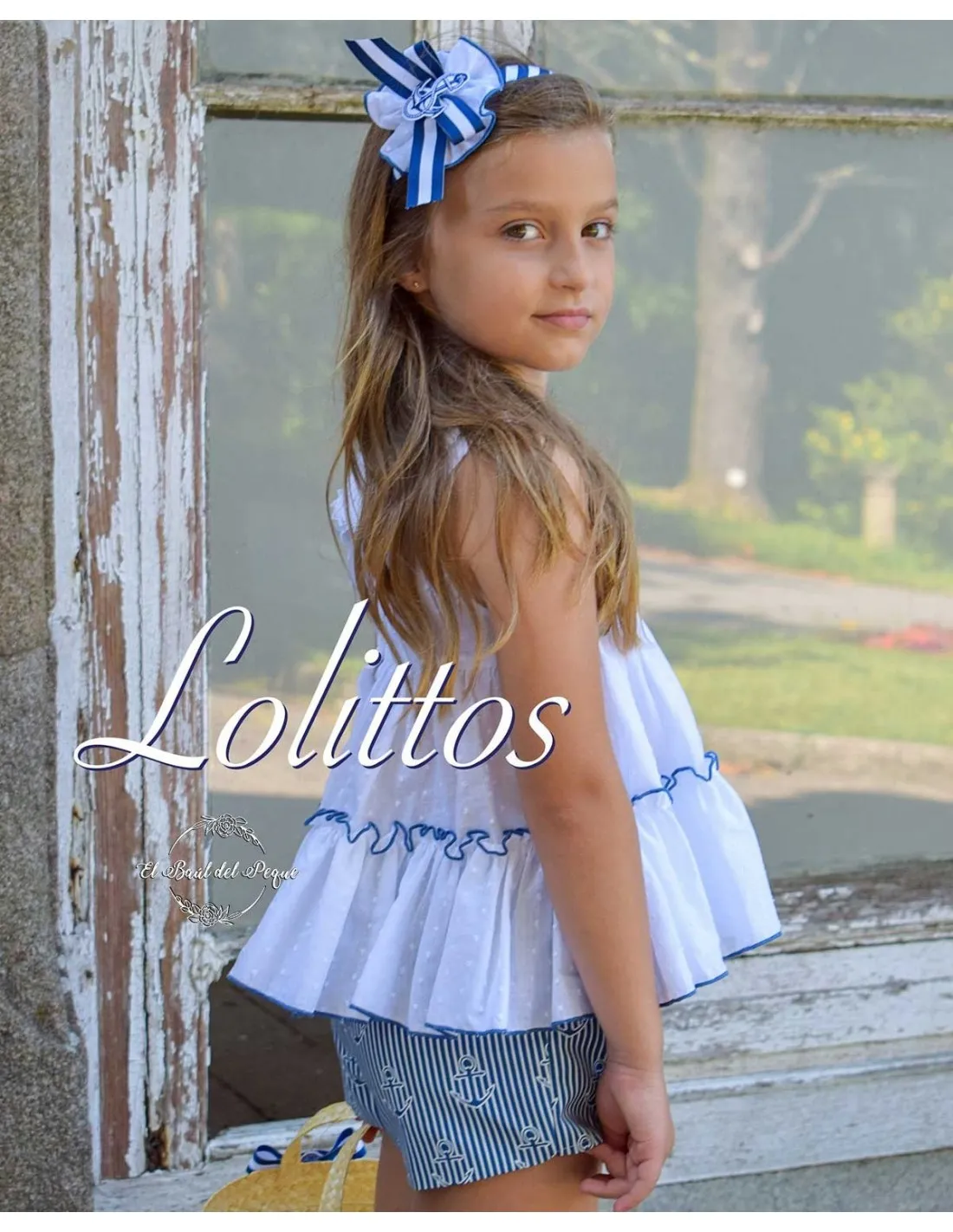 Conjunto Niña Blusón y Falda Pantalón Lolittos Colección Titanic