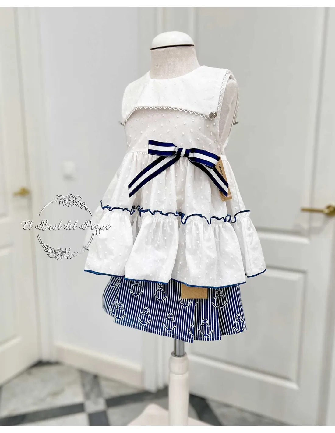 Conjunto Niña Blusón y Falda Pantalón Lolittos Colección Titanic