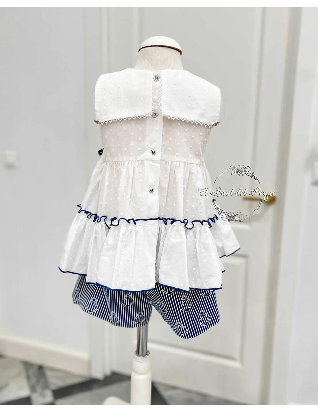 Conjunto Niña Blusón y Falda Pantalón Lolittos Colección Titanic