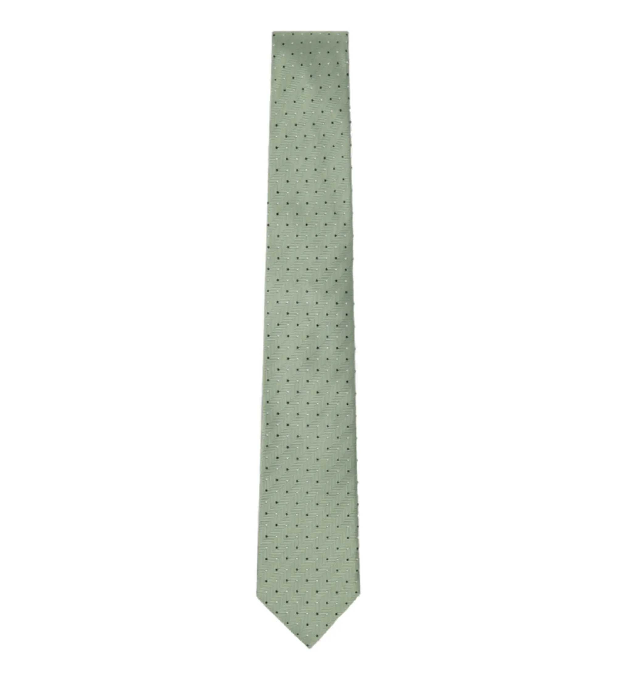 Corbata de seda Herr 2 Col Dot verde