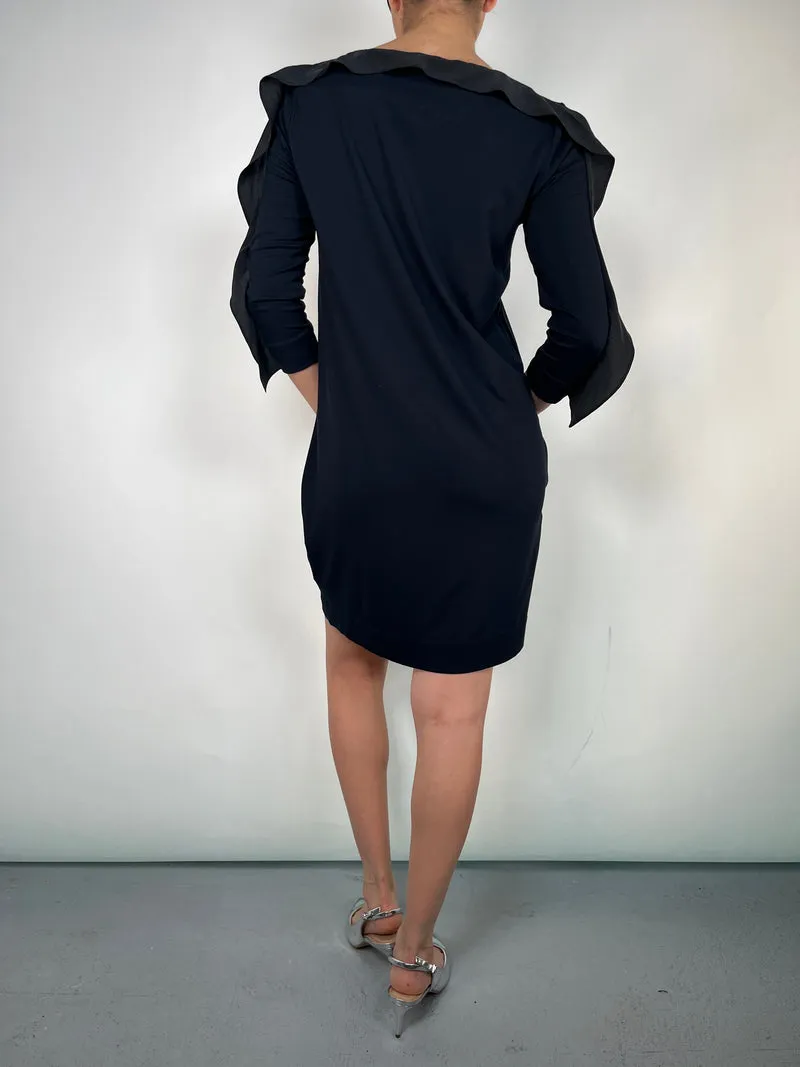 COS Vestido Viscosa Vuelos de Seda