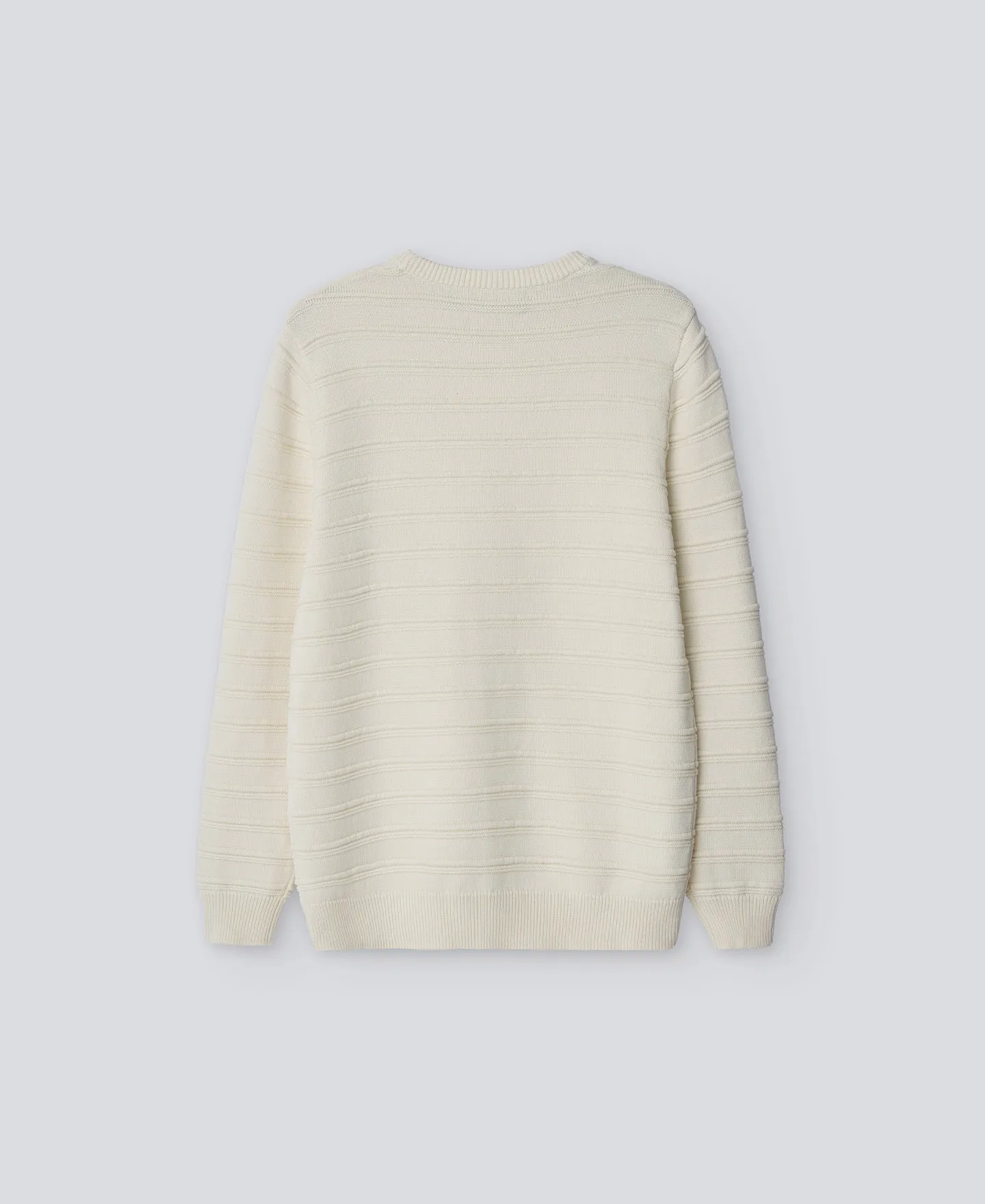 Cotton crew collar sweater man