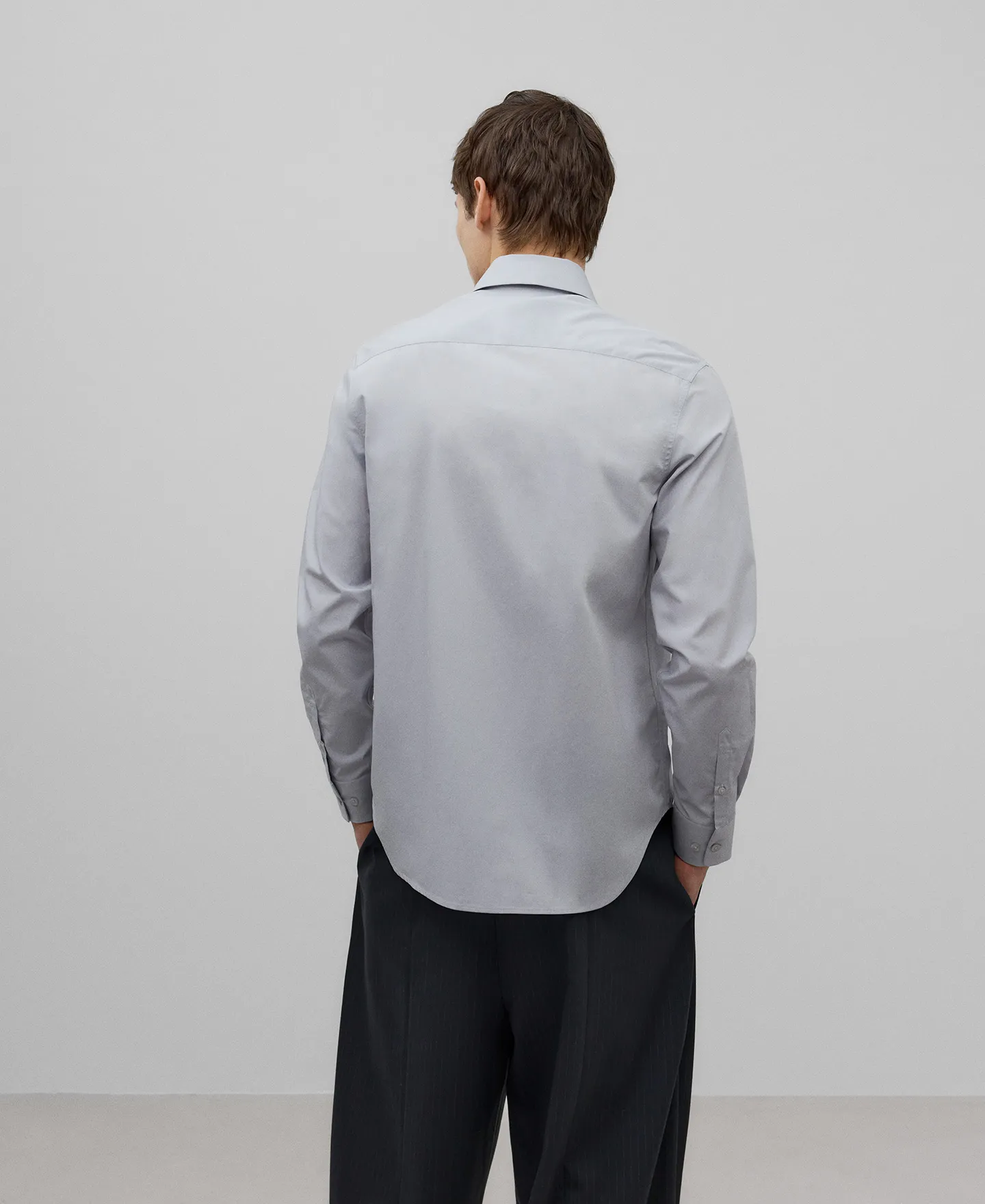 Cotton regular fit shirt man