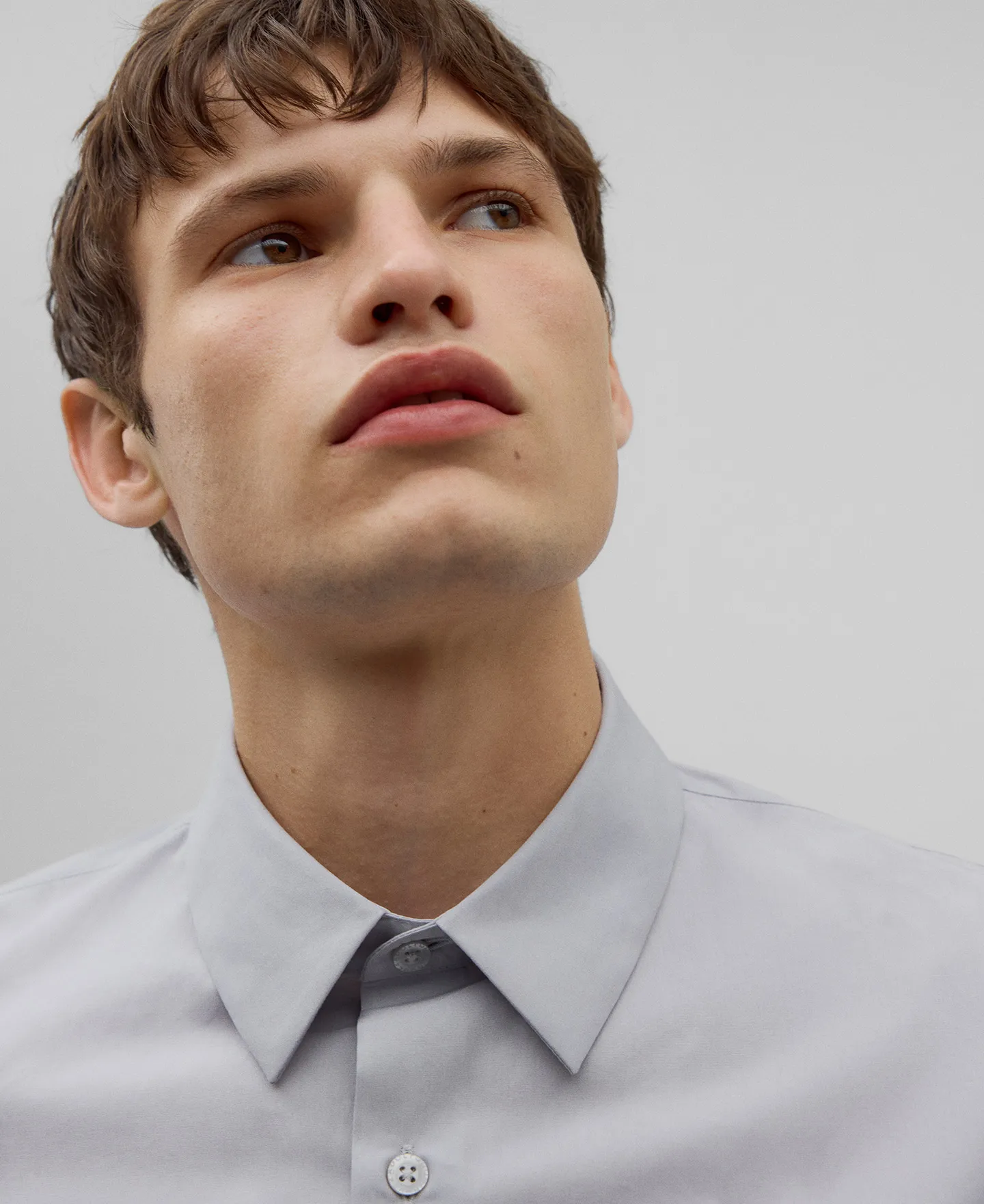 Cotton regular fit shirt man