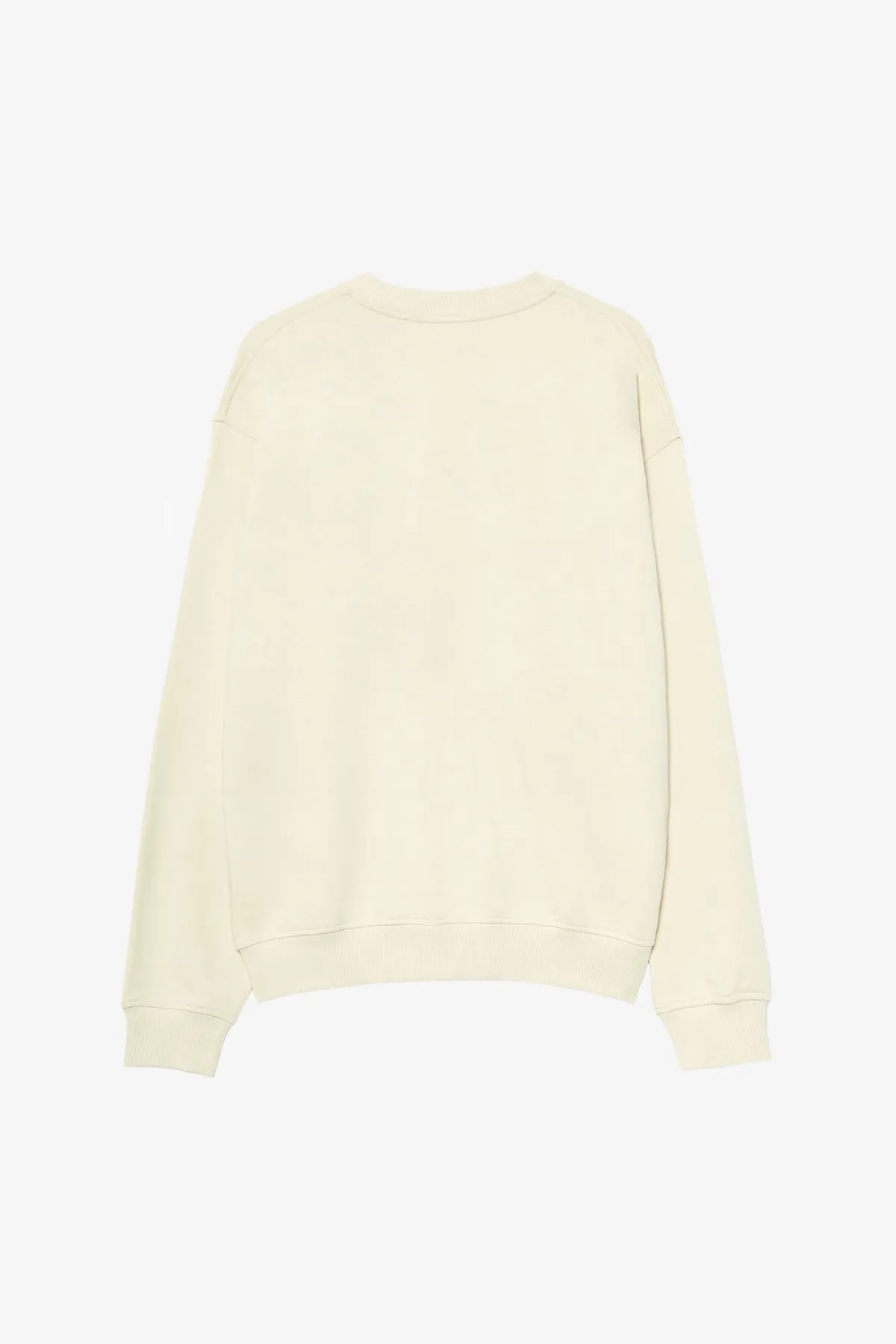 CREAM LOGO CREW NECK SWEAT
