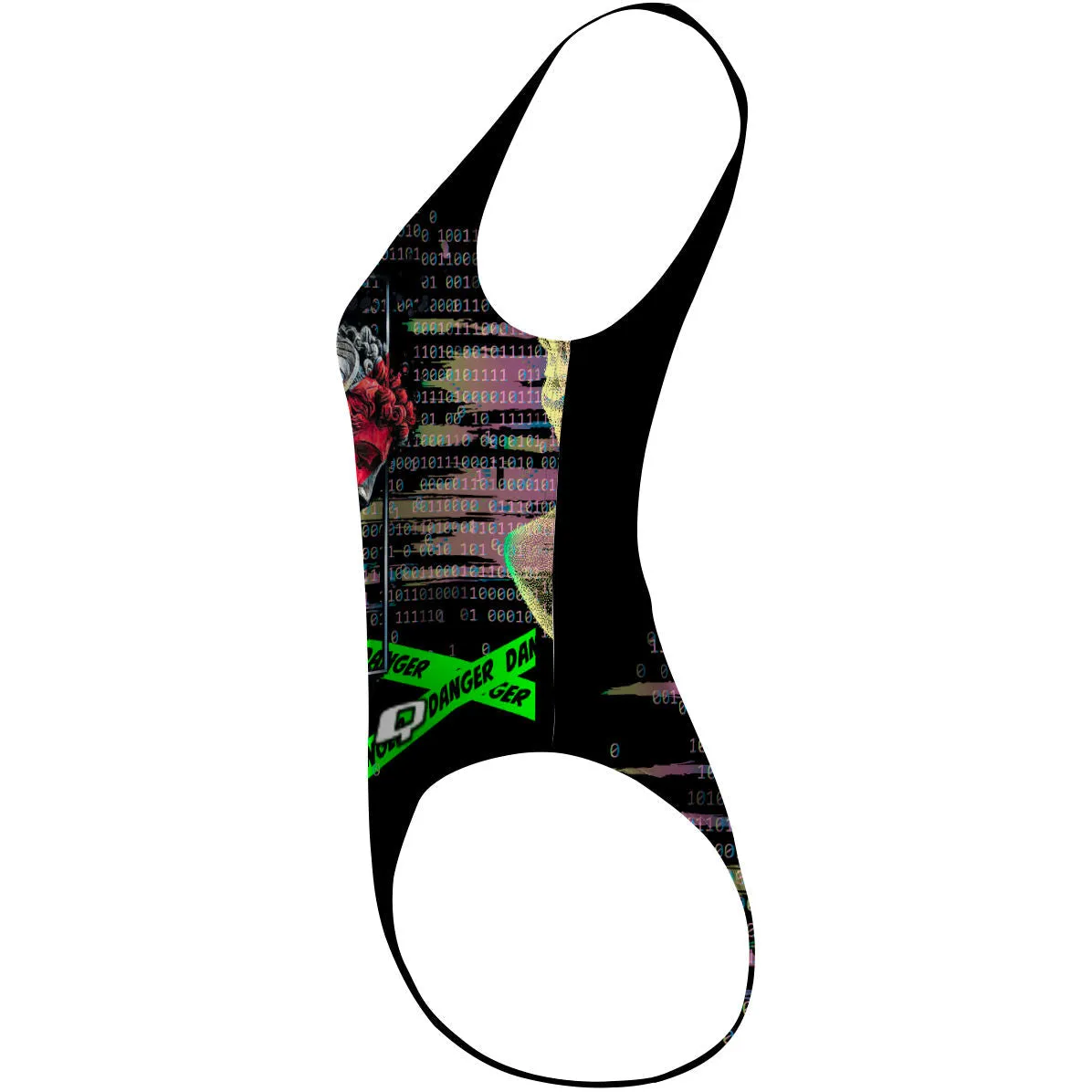 CYBER DAVIDE  HIGH HIP ONE PIECE SWIMSUIT