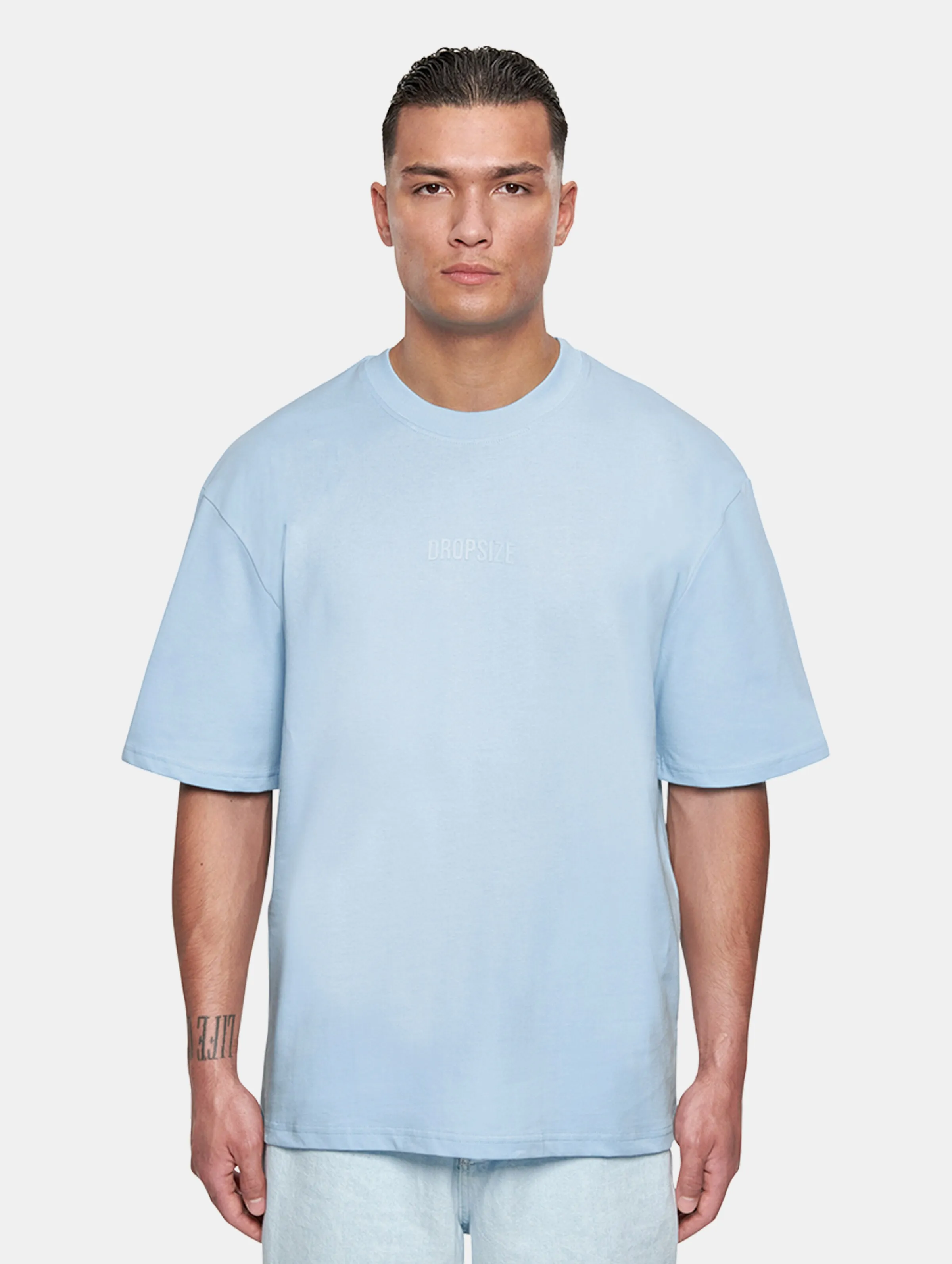 DROPSIZE HEAVY OVERSIZE CURVED HD LOGO TSHIRTS