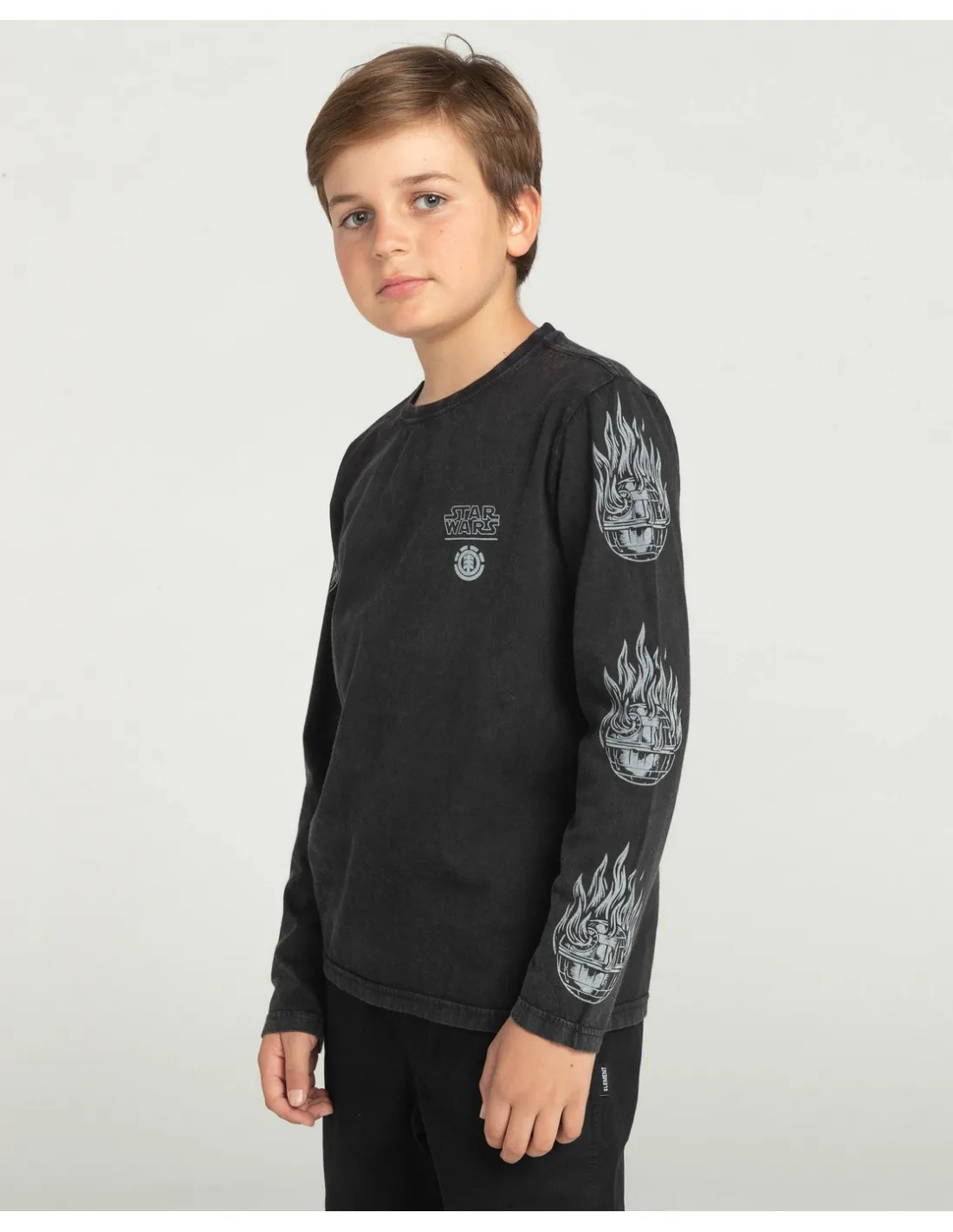 ELEMENT STAR WARS™ DEATHSTAR  NEGRO  CAMISETA DE MANGA LARGA PARA NIñO