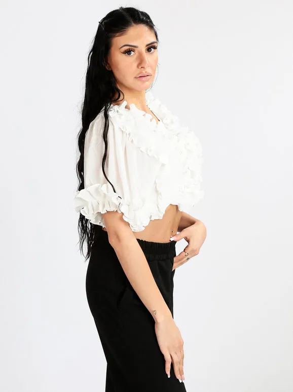 Elsa M. Tp mujer corta en voile