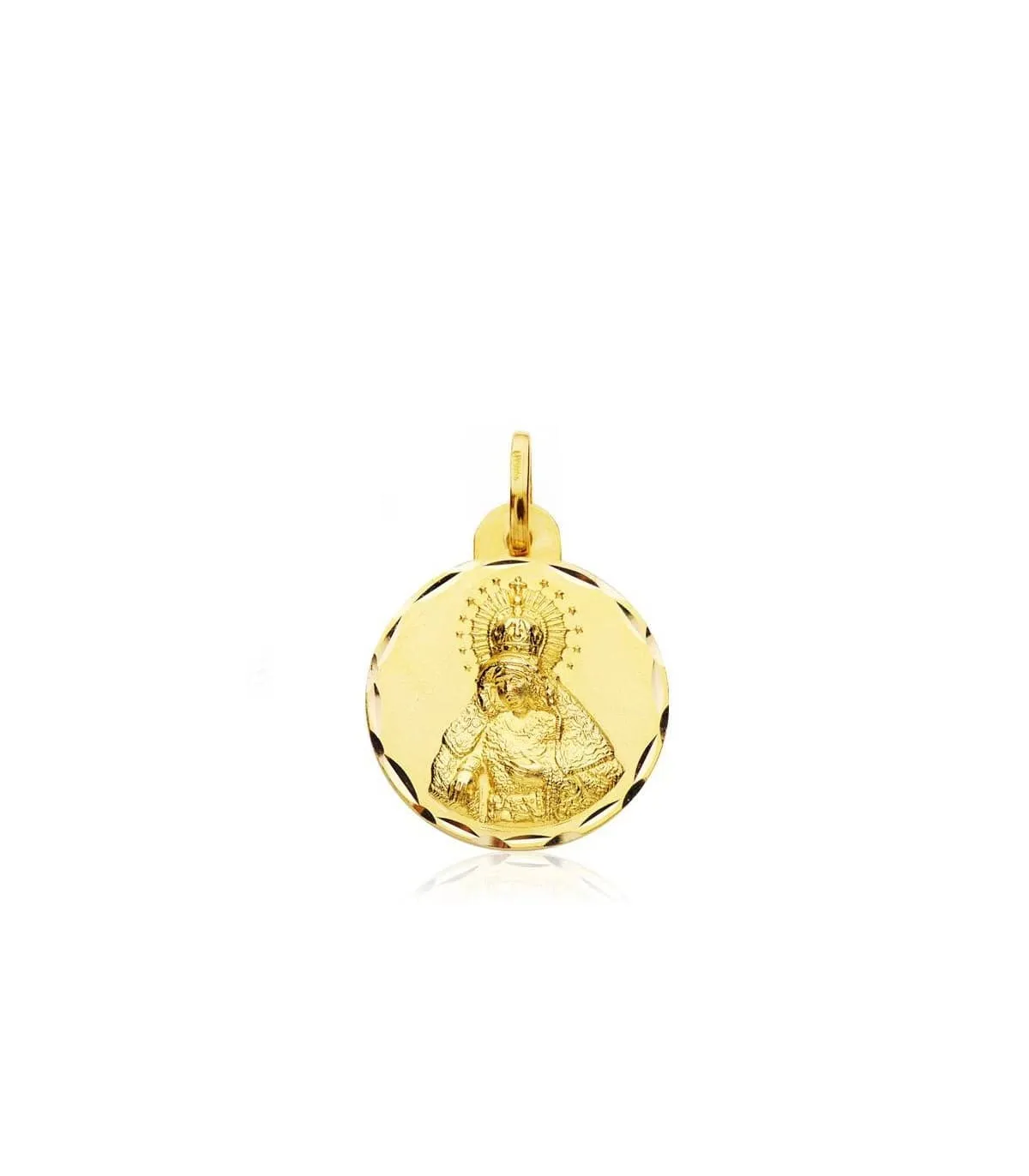Escapulario Virgen Macarena y Cristo del Gran Poder 18k 17mm