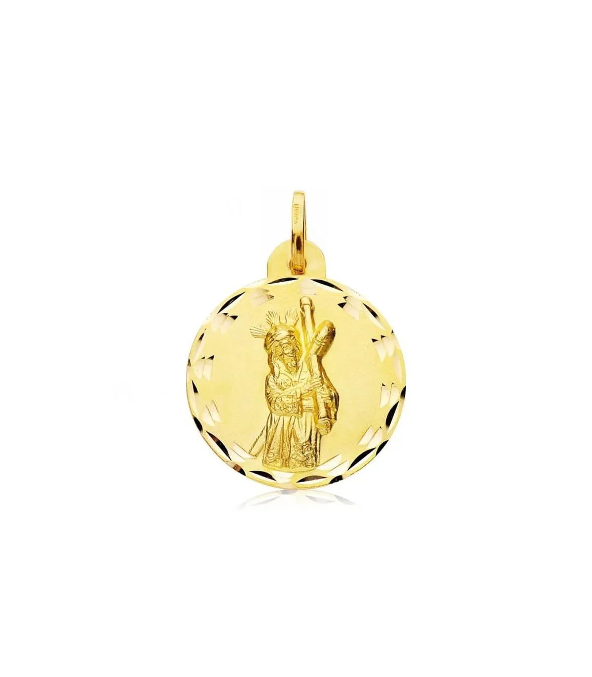 Escapulario Virgen Macarena/Cristo del Gran Poder Oro 18 kilates 23mm