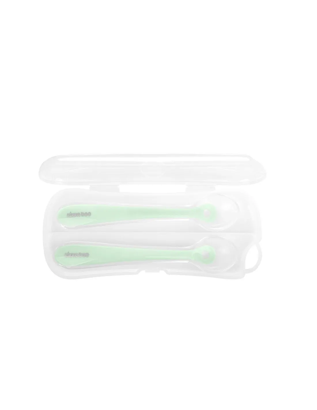 ESTUCHE CON CUCHARAS DE SILICONA 2 PCS  KIKKA BOO
