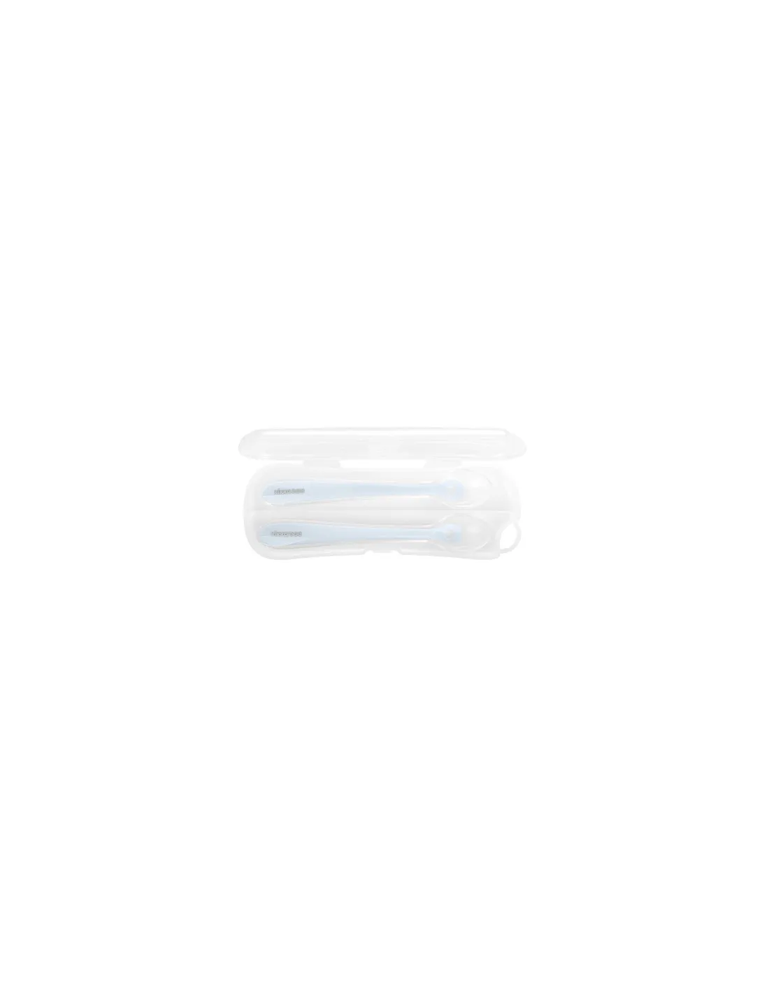 ESTUCHE CON CUCHARAS DE SILICONA 2 PCS  KIKKA BOO