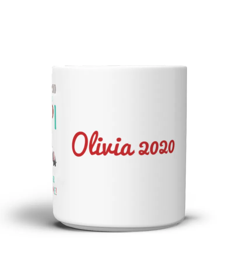 Estás haciendo un buen trabajo Papi ! Feliz primer día del Padre ! Olivia 2020 Taza