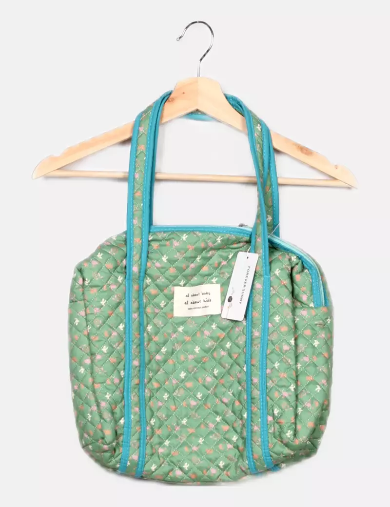 Forever sunny Bolso verde estampado