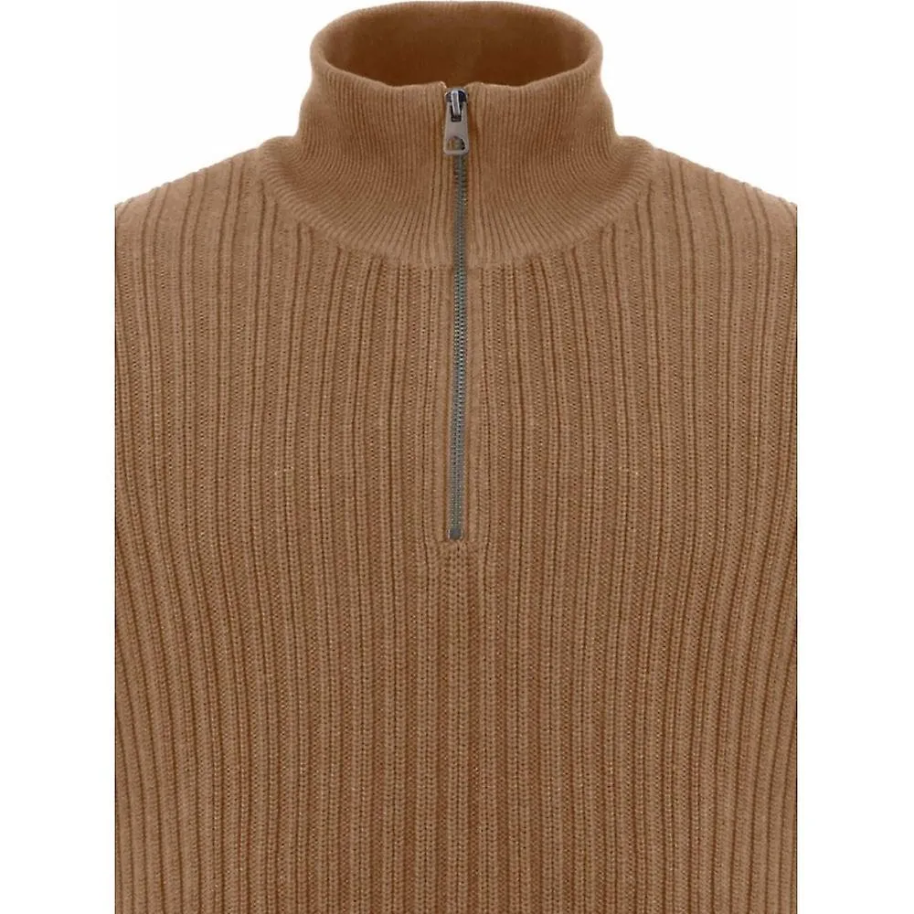 FYNCH HATTON para hombre Fynch Hatton Cuello de tortuga de algodón acanalado de talla grande para hombre con cremallera de un cu