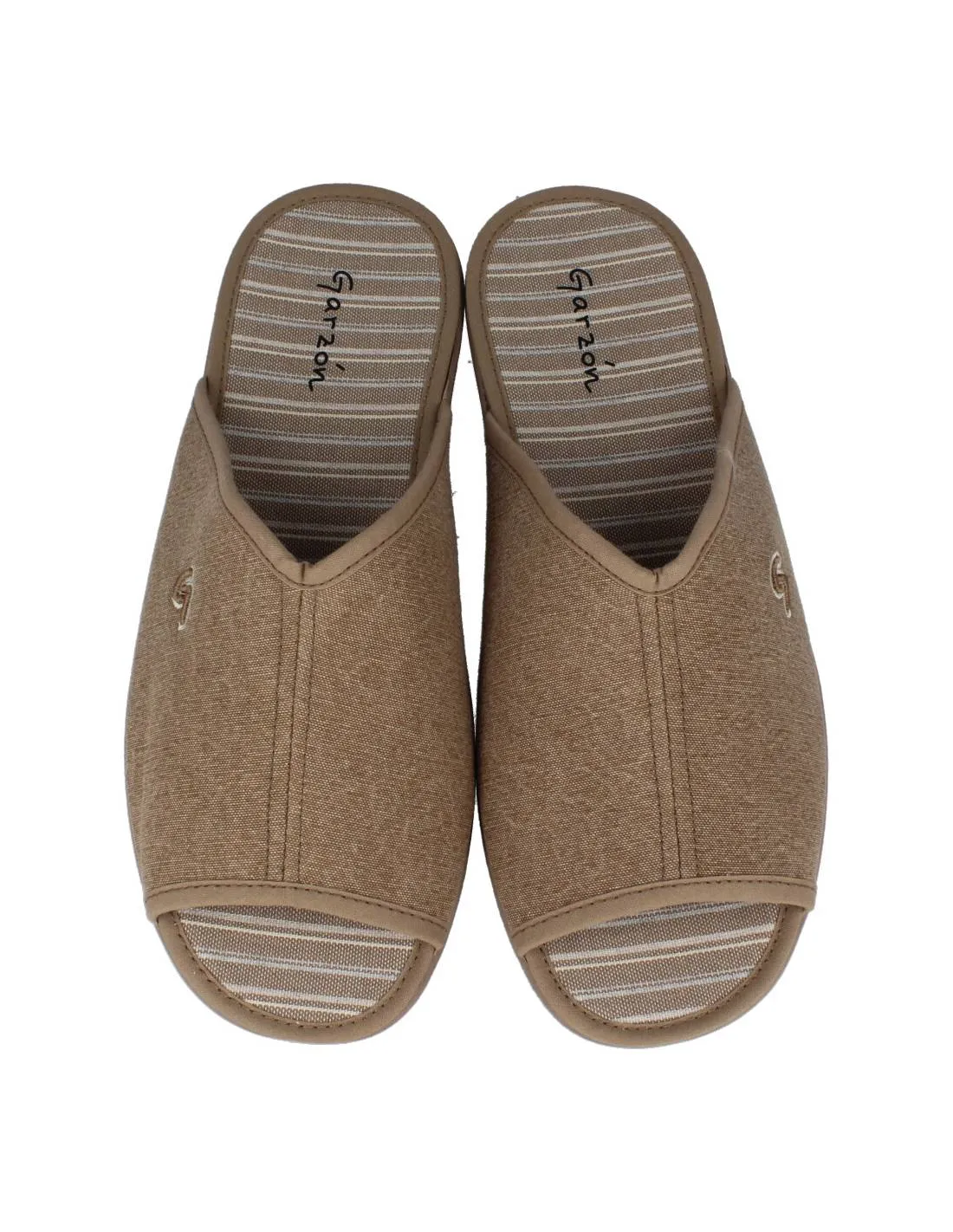 GARZóN  ZAPATILLAS HOMBRE PUNTERA ABIERTA MARRóN