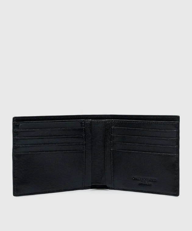 Gianni Chiarini Black leather purse with logo