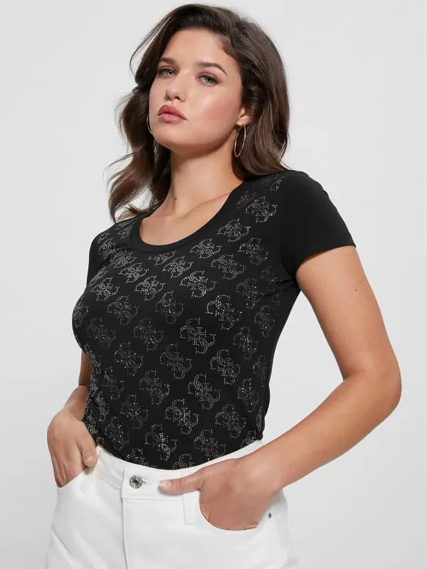 GUESS Rhinestones 4G Logo Stretch