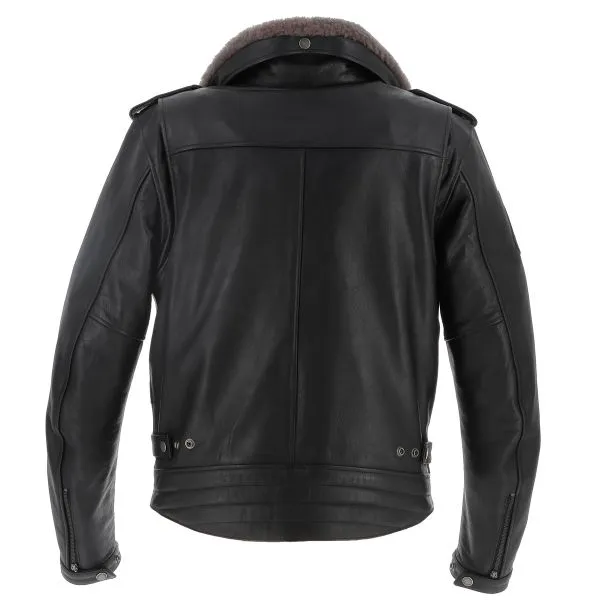 Helstons Perco Leather Rag Black 