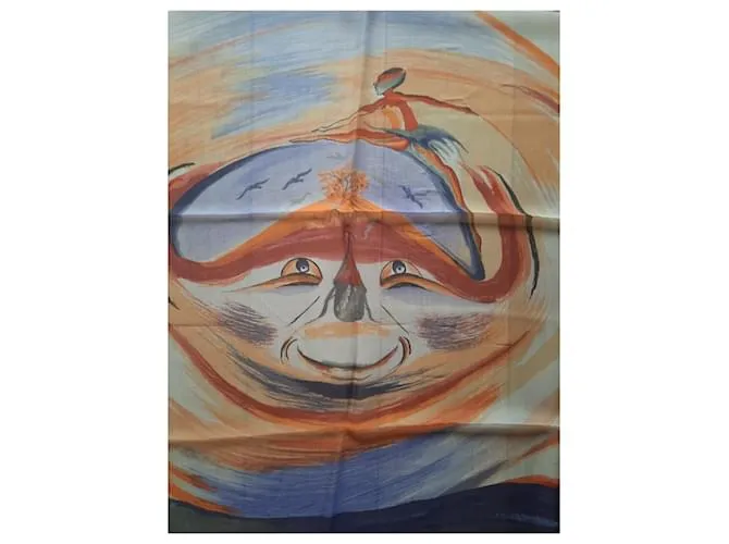 HERMèS  MUSELINA DE SEDA  90X90 CM  MULTICOLOR 