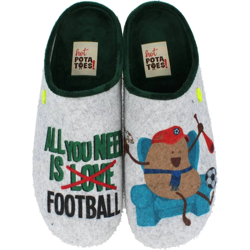 HOT POTATOES  ZAPATILLAS DE CASA ALL YOU NEED IS FOOTBALL