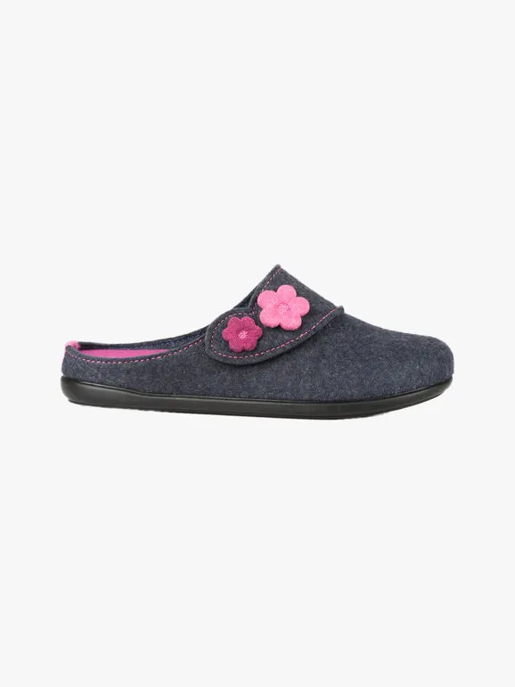 Inblu Babuchas mujer de fieltro con lágrima