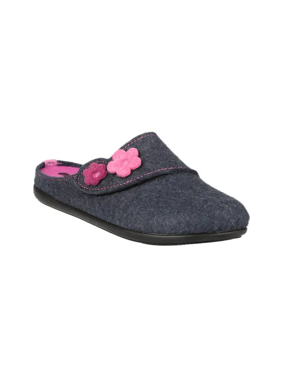 Inblu Babuchas mujer de fieltro con lágrima