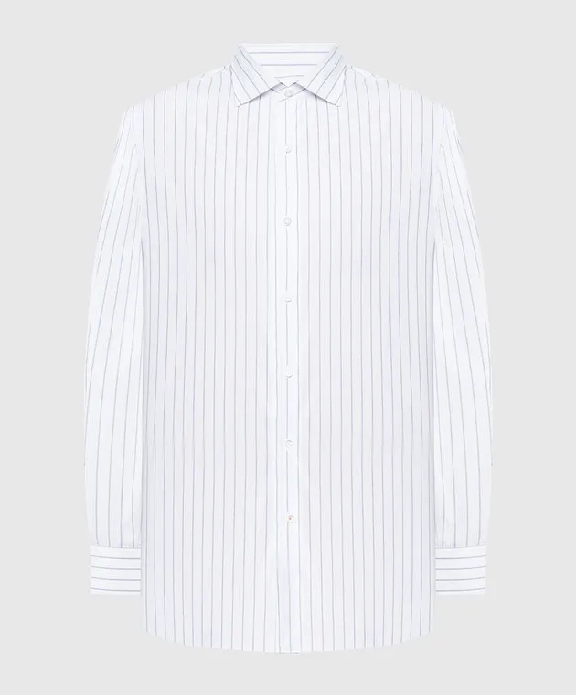 ISAIA White striped shirt