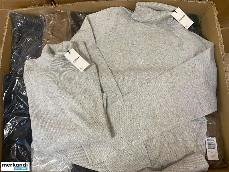 JACK & JONES Suéter de cuello alto otoño invierno Mezcla de cuello alto para hombre
