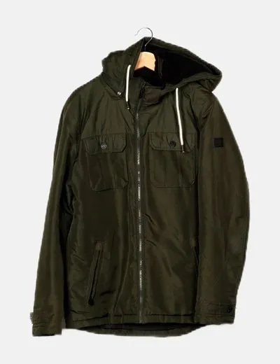 Jack & Jones Abrigo verde parka