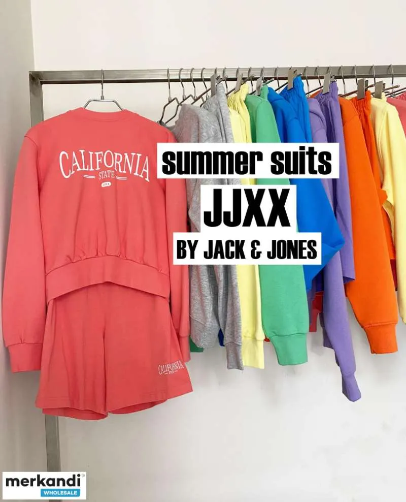 JJXX by JACK & JONES Conjunto de suéter y pantalones cortos de verano para mujer