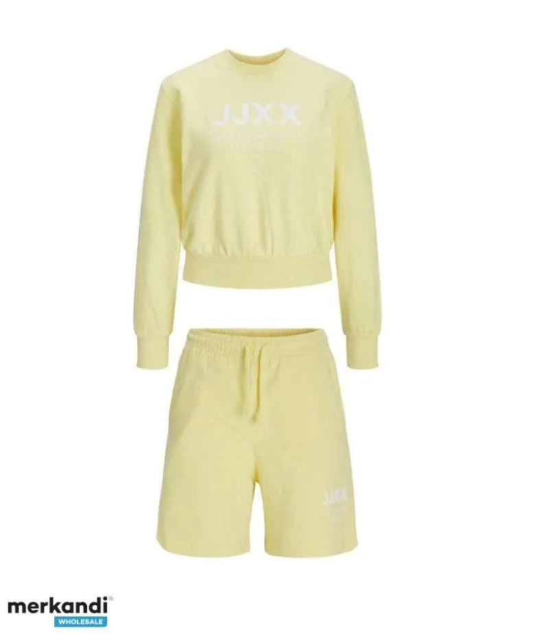 JJXX by JACK & JONES Conjunto de suéter y pantalones cortos de verano para mujer