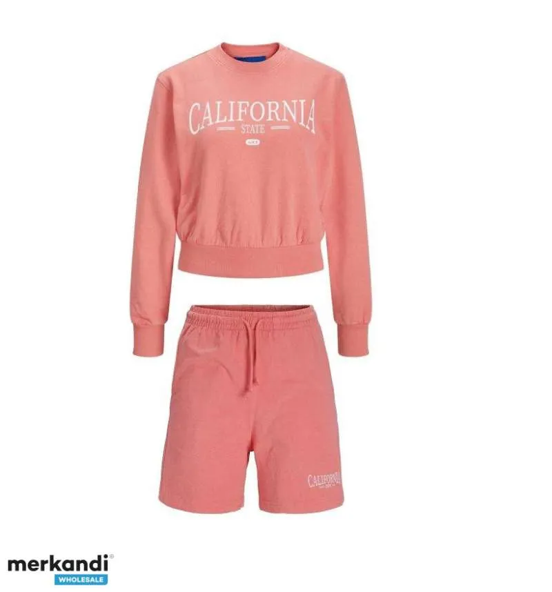 JJXX by JACK & JONES Conjunto de suéter y pantalones cortos de verano para mujer