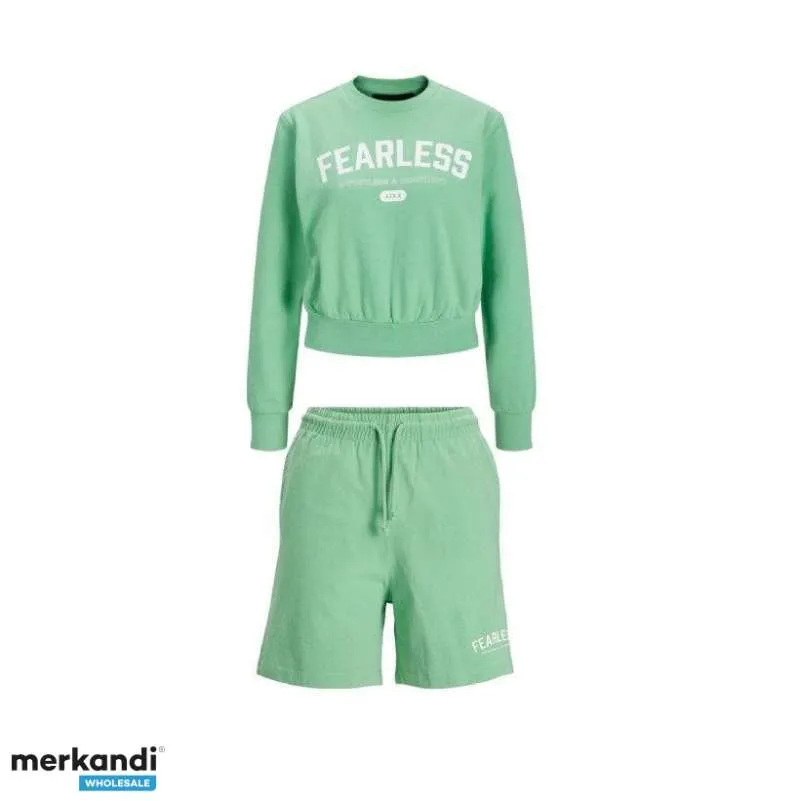 JJXX by JACK & JONES Conjunto de suéter y pantalones cortos de verano para mujer