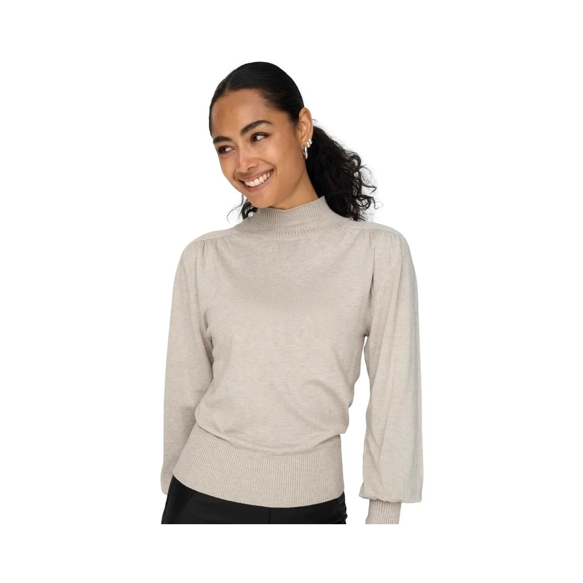 JULIA LIFE L/S KNIT  PUMICE STONE
