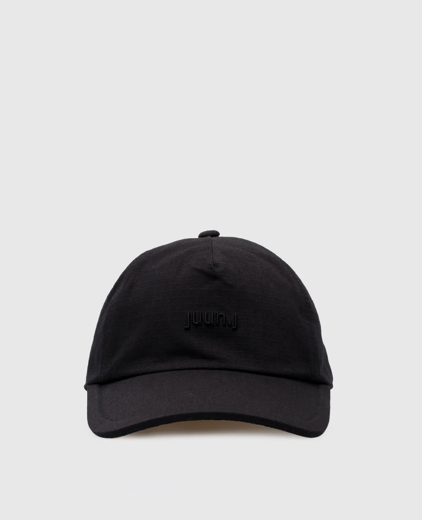 Juun.j Black cap with logo embroidery