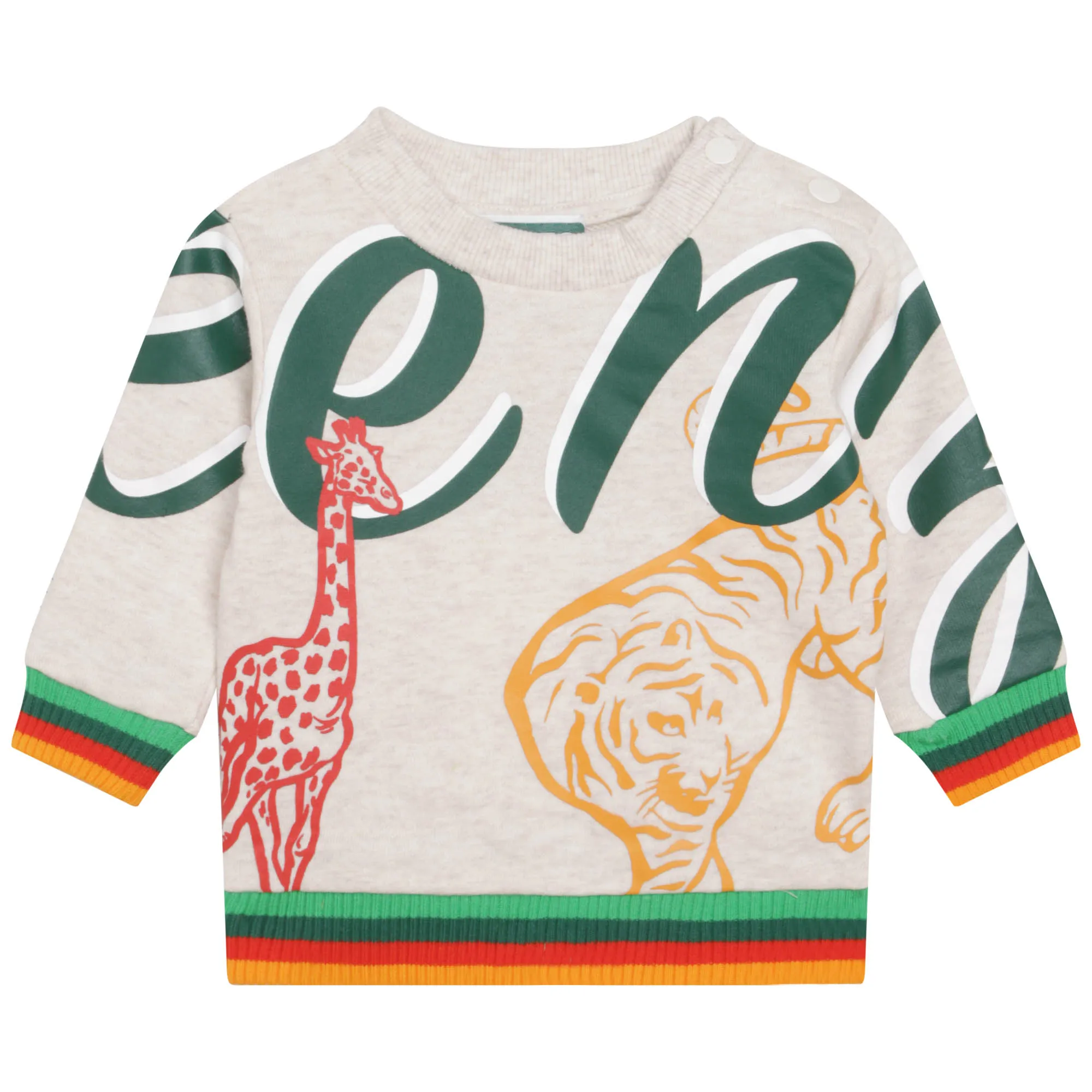KENZO KIDS Suéter de algodón jaspeado