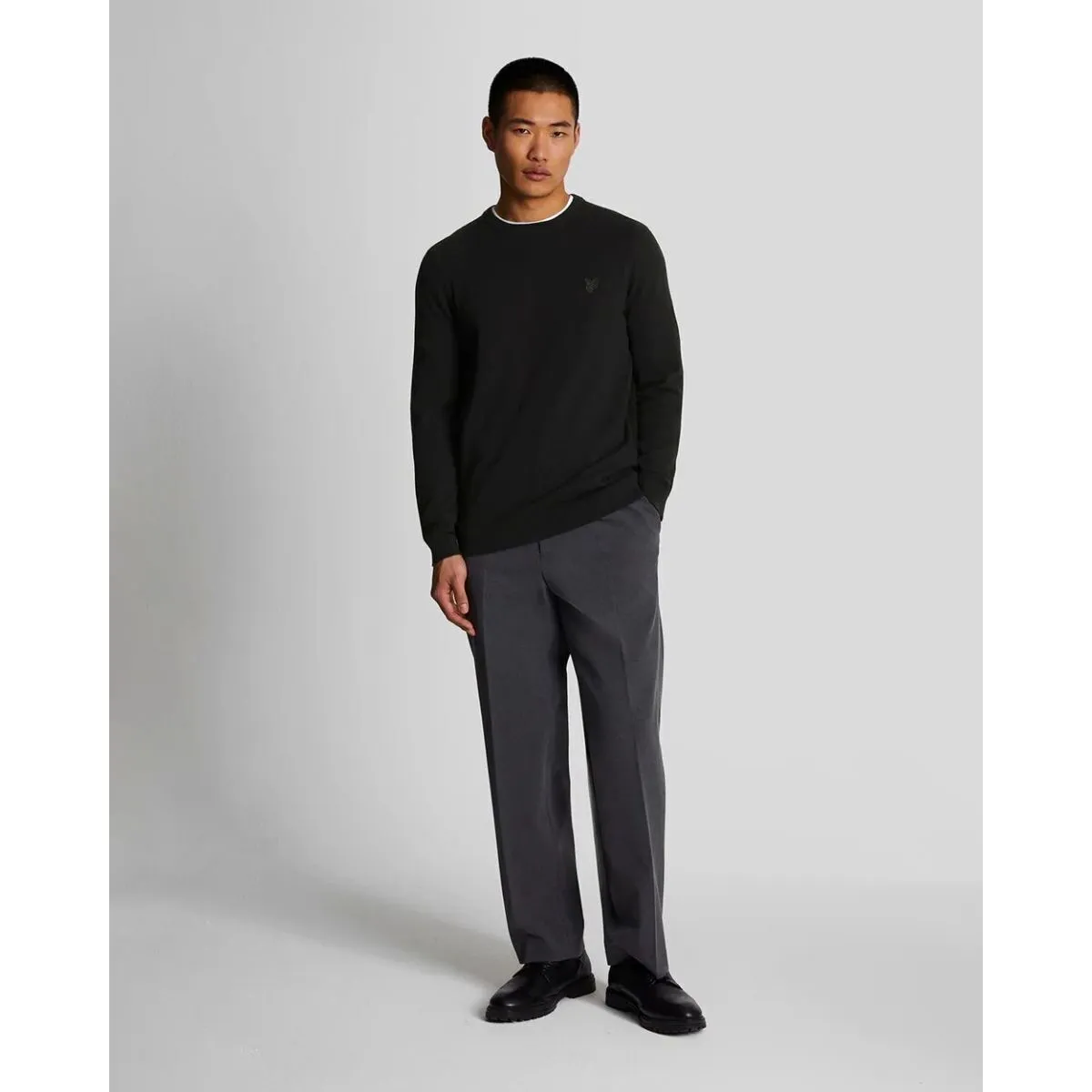 KN821TON CREW NECKZ865 JET BLACK