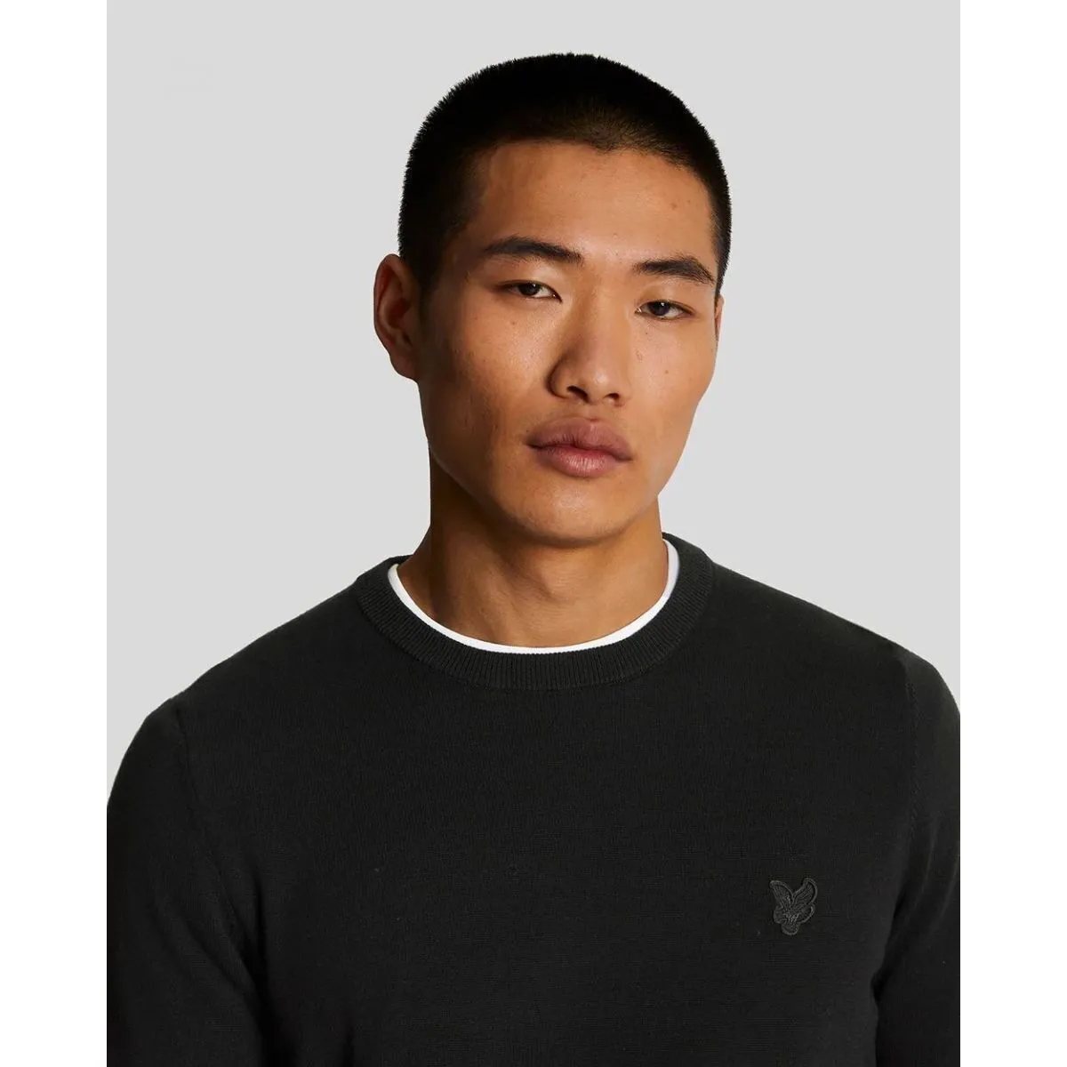 KN821TON CREW NECKZ865 JET BLACK