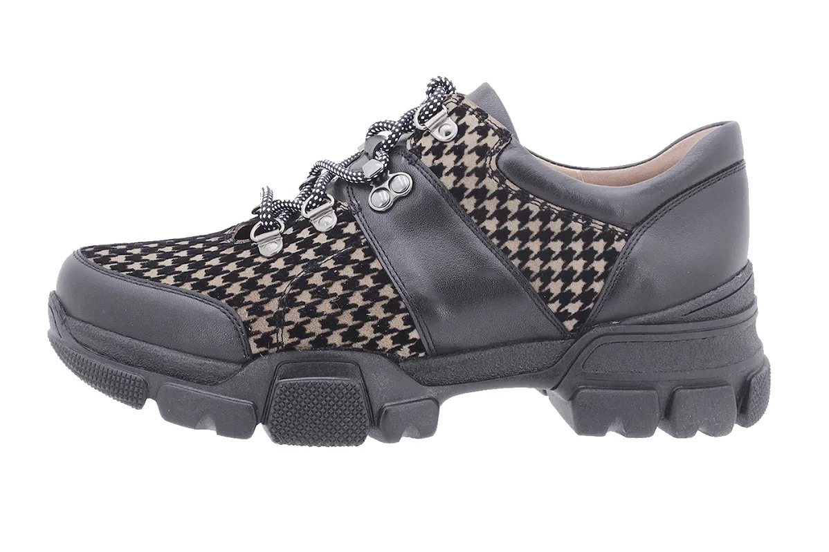 LACEUP SHOE BLACK LEATHER