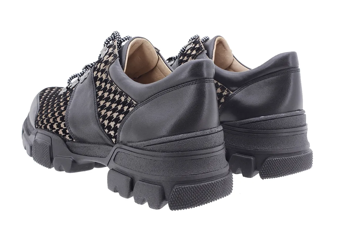 LACEUP SHOE BLACK LEATHER