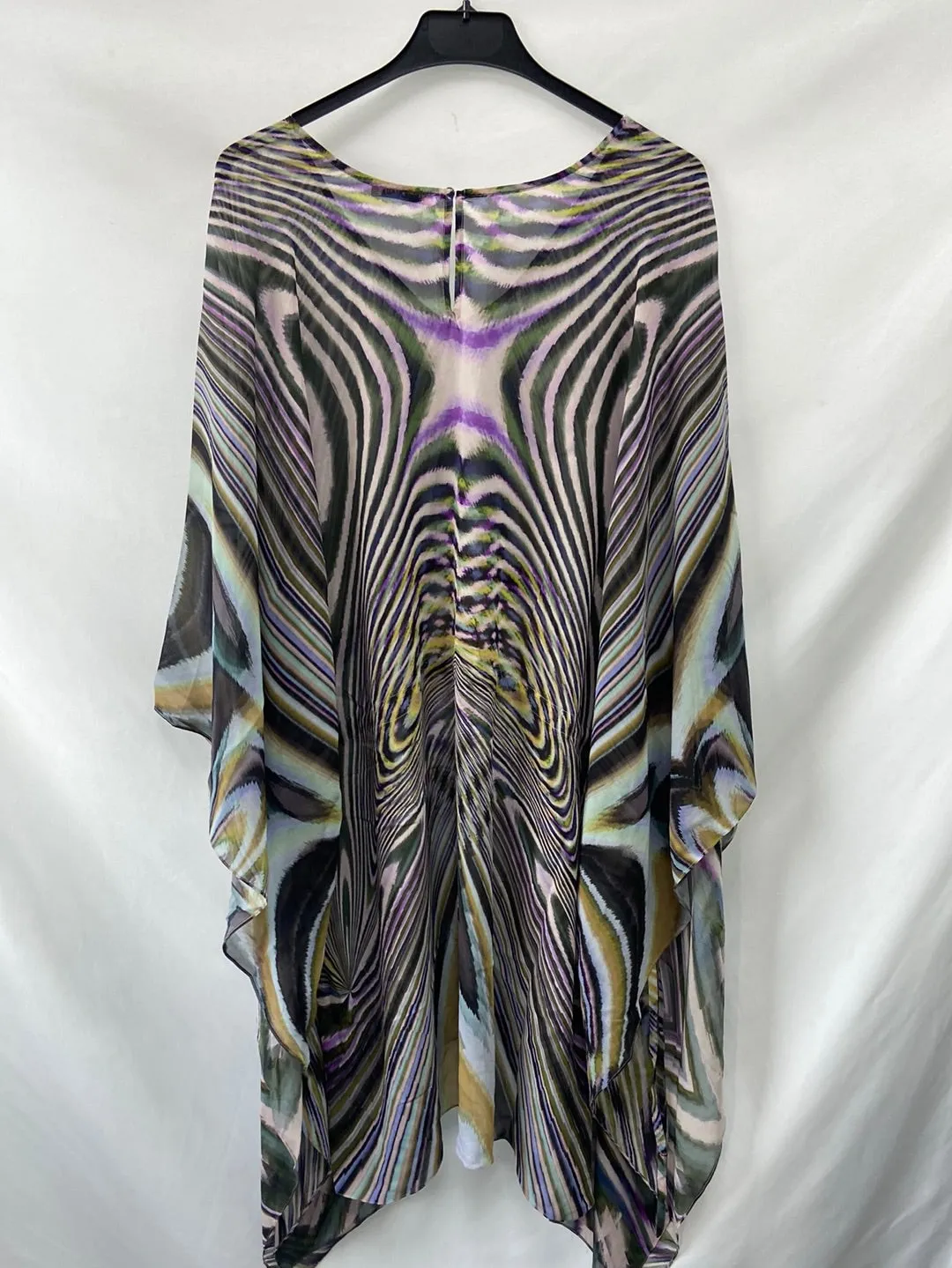 LEBOR GABALA. Vestido seda estilo caftán T.M