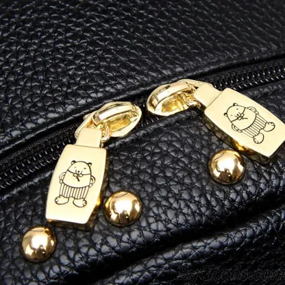 Leisure Lady Rucksack Punk Crown Rivet PU School Backpack