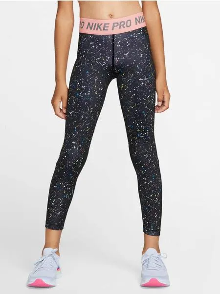 malla nike negro/rosa niña