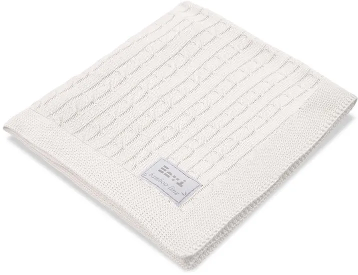 Manta beige de bambú para bebé