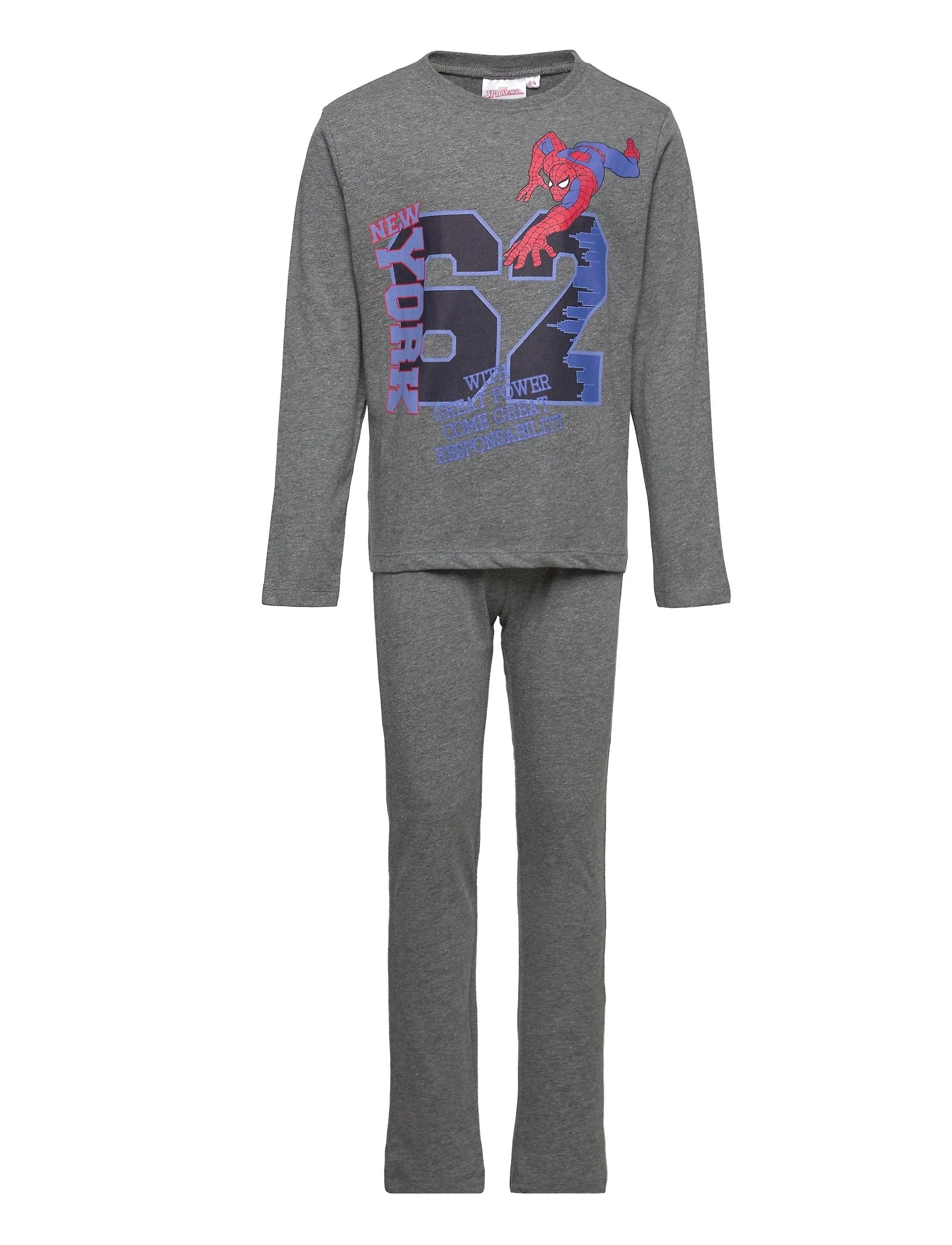Marvel spiderman niños pijama de manga larga set ropa de noche