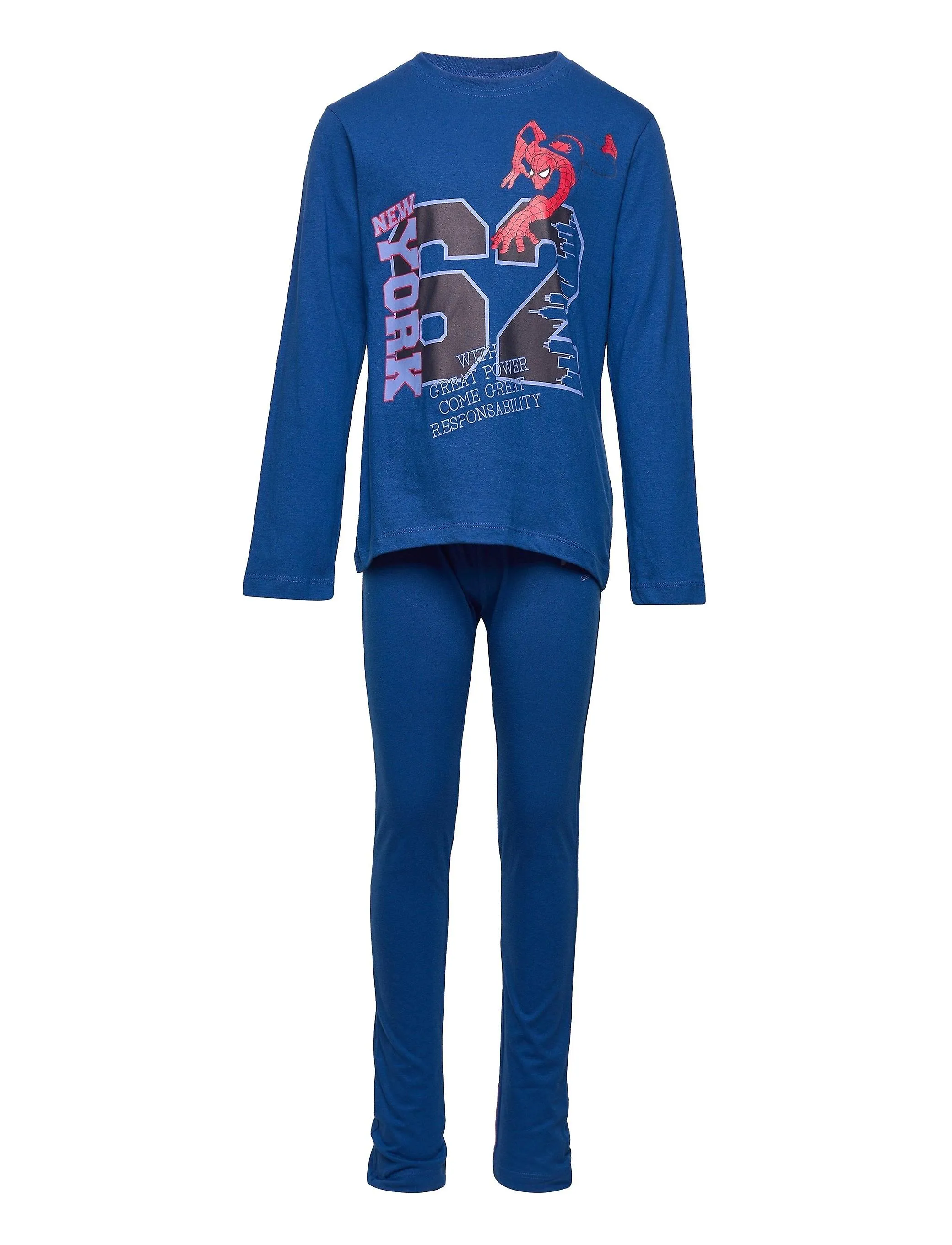 Marvel spiderman niños pijama de manga larga set ropa de noche