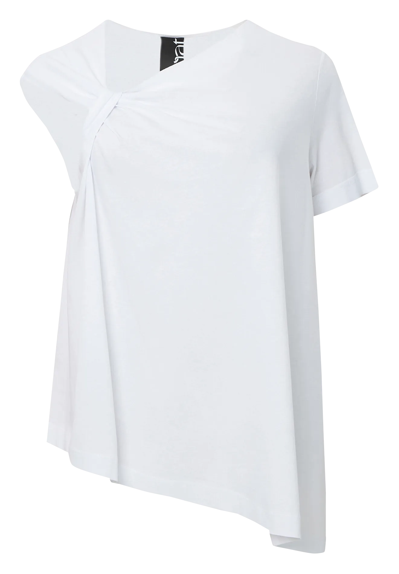 MAT FASHION Chaqueta asimétrica de algodón en blanco
